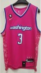 Maillot de Basket #3 Beal Wizards 22-23 city Rose Brodé